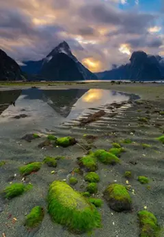 View of Mitre Peak in Milford Sound