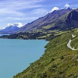 The stunning Southern Alps surrounding Queenstown