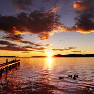 Sunset over Rotorua