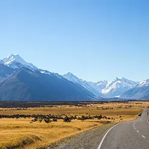 Road to Aoraki, Mt Cook