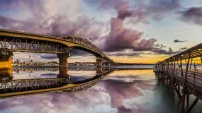 The Auckland Harbour Bridge