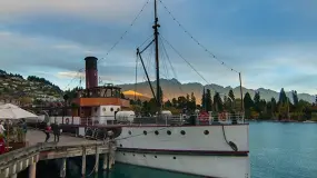 The TSS Earnslaw in Queenstown