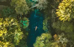 Swimming in Mataranka