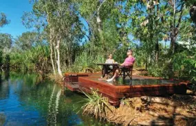 Mitchell Falls Swimming platform