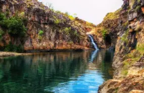 Kakadu waterfall and swimming hole