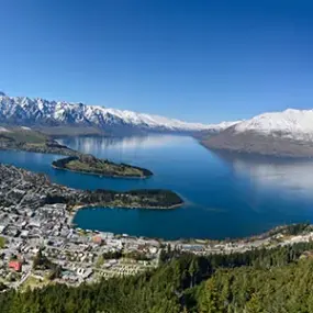 Beautiful view over Queenstown