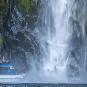 Waterfall close-up, Milford Sound