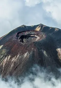 View of Mt Tongariro Volcanic crater