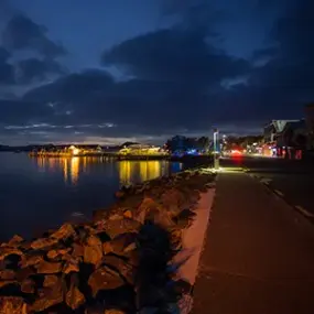 Paihia waterfront at night