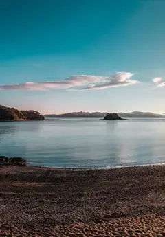 View of beach at Paihia at Bay of Islands