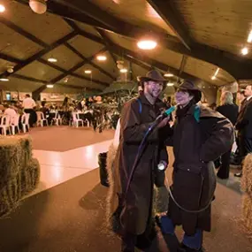 Enjoying the show at the Agrodome