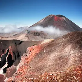 Mt Ngauruhoe in the Tongariro National Park